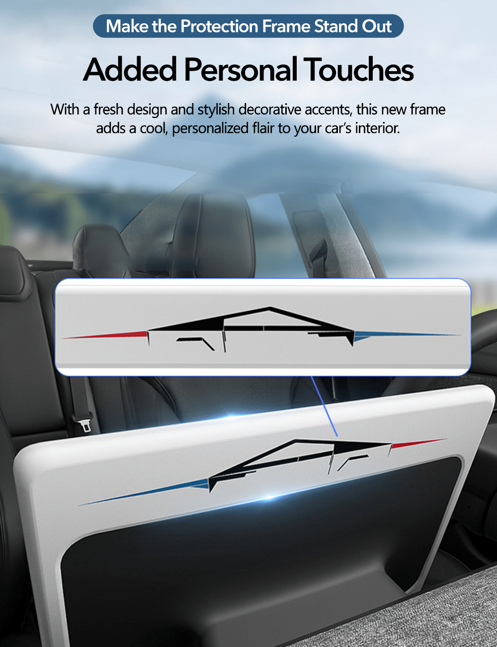 Central Screen Protector Frame for Tesla Model 3 Highland - Tesery Official Store