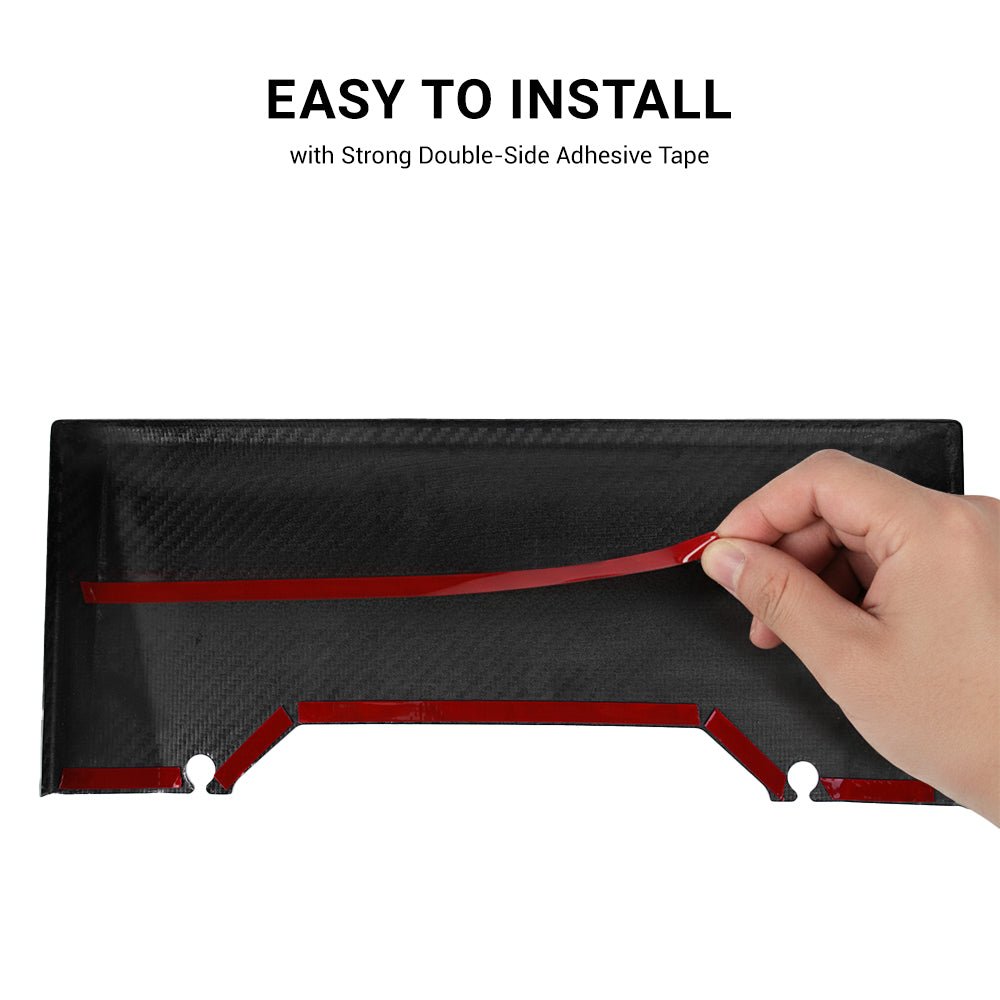 Cybertruck Display Back Overlay | Real Dry Carbon Fiber Center Screen Cover - Tesery Official Store