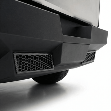 Cybertruck Rear Bumper Honeycomb Trim Cover – Carbon Fiber Style Protective Guard - Tesery Official Store