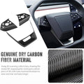 Cybertruck Steering Wheel Voice Control Trim | Glossy/Matte Real Carbon Fiber - Tesery Official Store