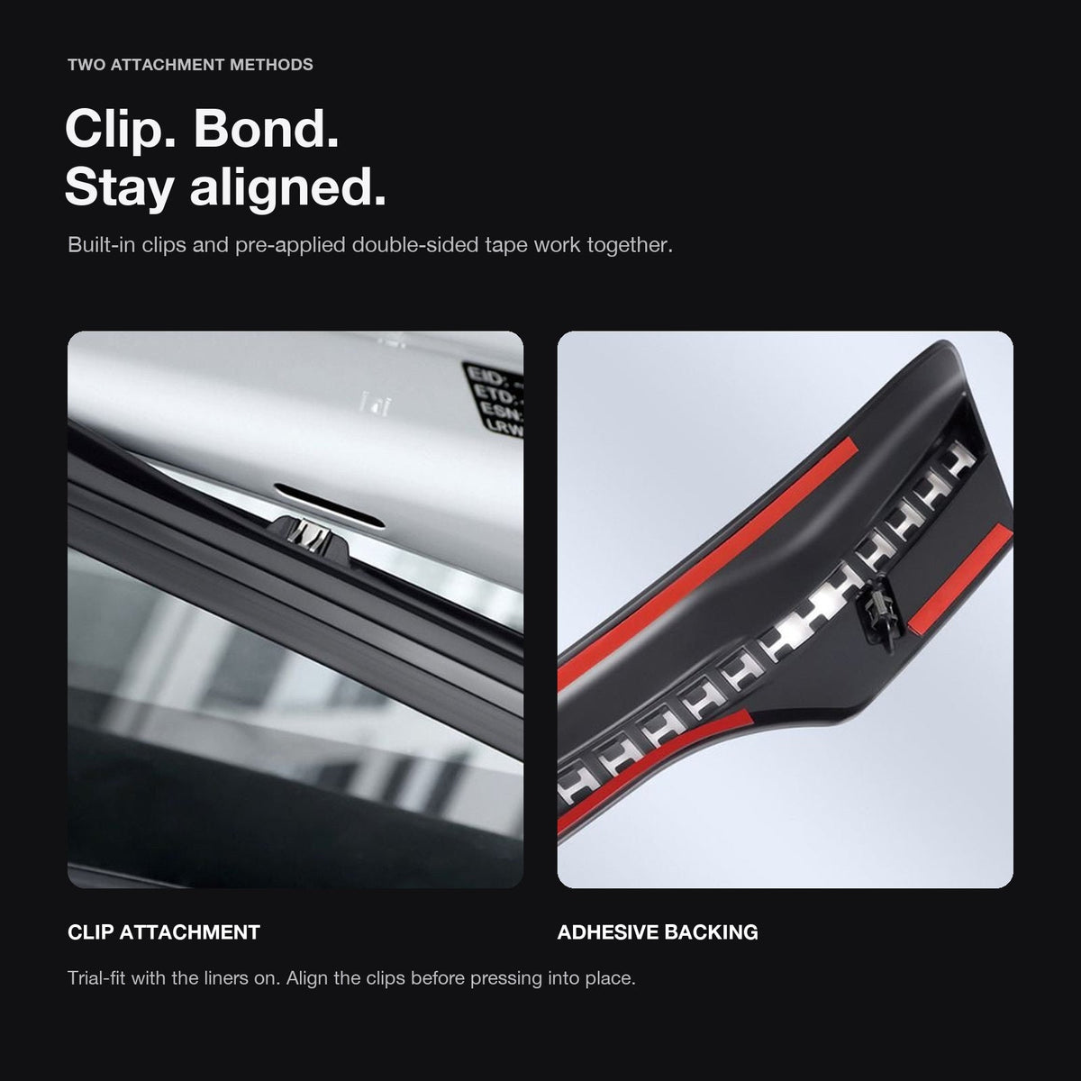 Double-Channel Hood Weatherstrip for Tesla Model Y (Pre-Juniper) - Tesery Official Store