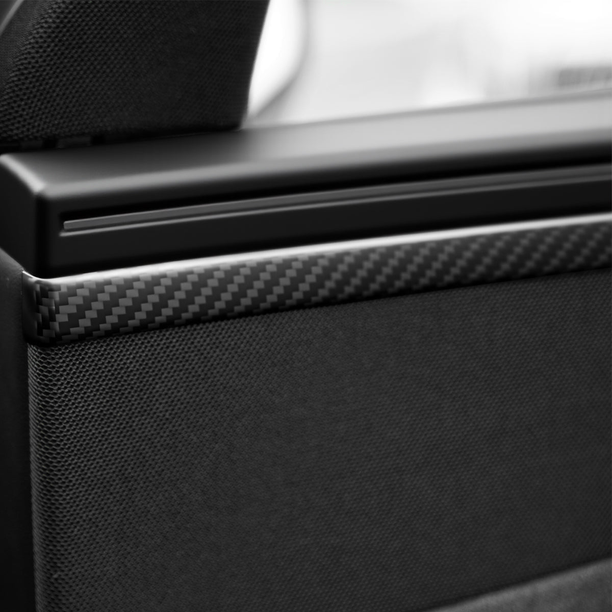 Dry Carbon Fiber Door Panel Trim Covers for Model Y Juniper - Tesery Official Store