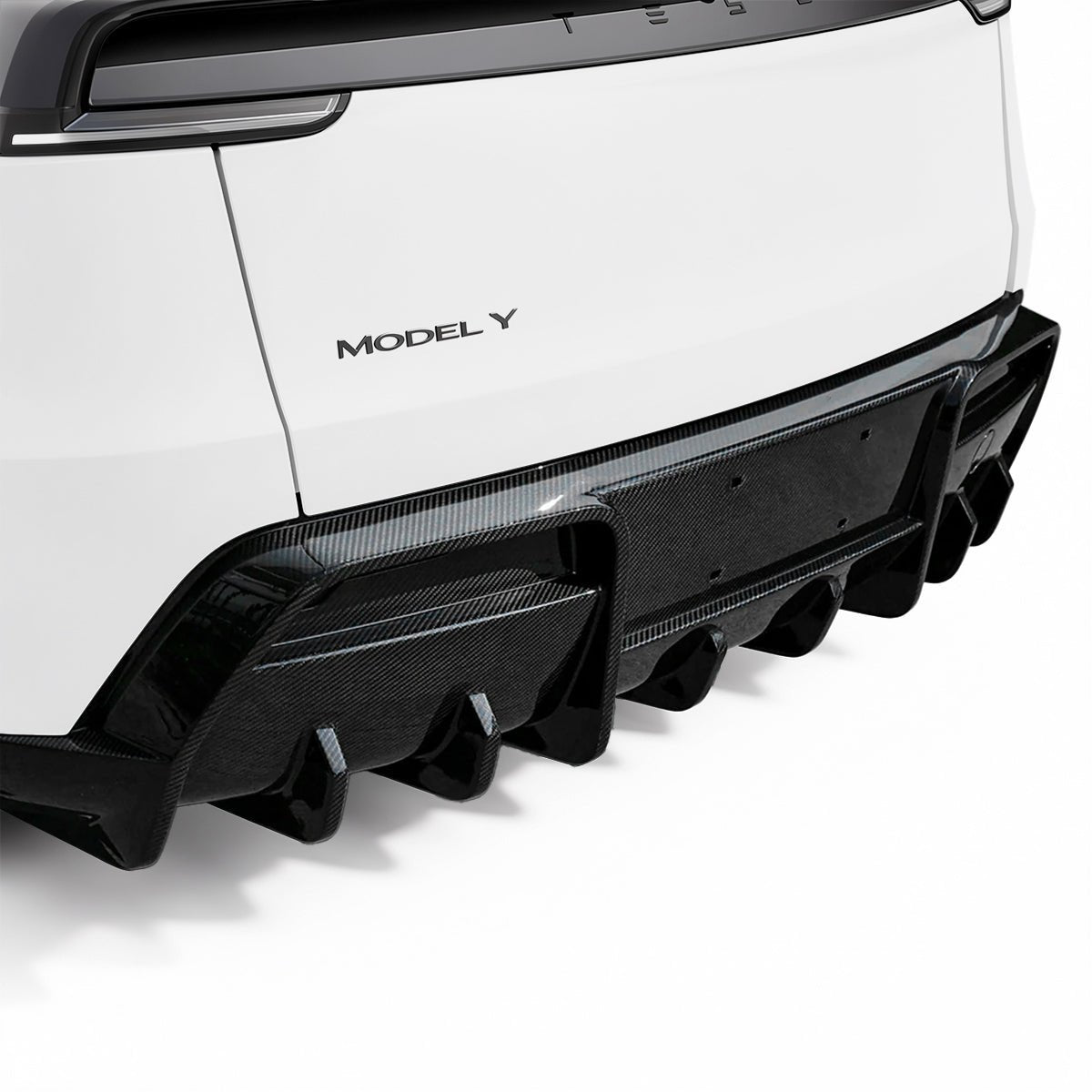 Dry Carbon Fiber Rear Diffuser for Model Y Juniper - High Performance Exterior Upgrade - Tesery Official Store