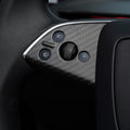 Dry Carbon Fiber Steering Wheel Trim Cover Kit for Model Y Juniper Premium / Model Y Standard / Model YL - Tesery Official Store