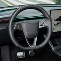 Dry Carbon Fiber Steering Wheel Trim Cover Kit for Model Y Juniper Premium / Model Y Standard / Model YL - Tesery Official Store