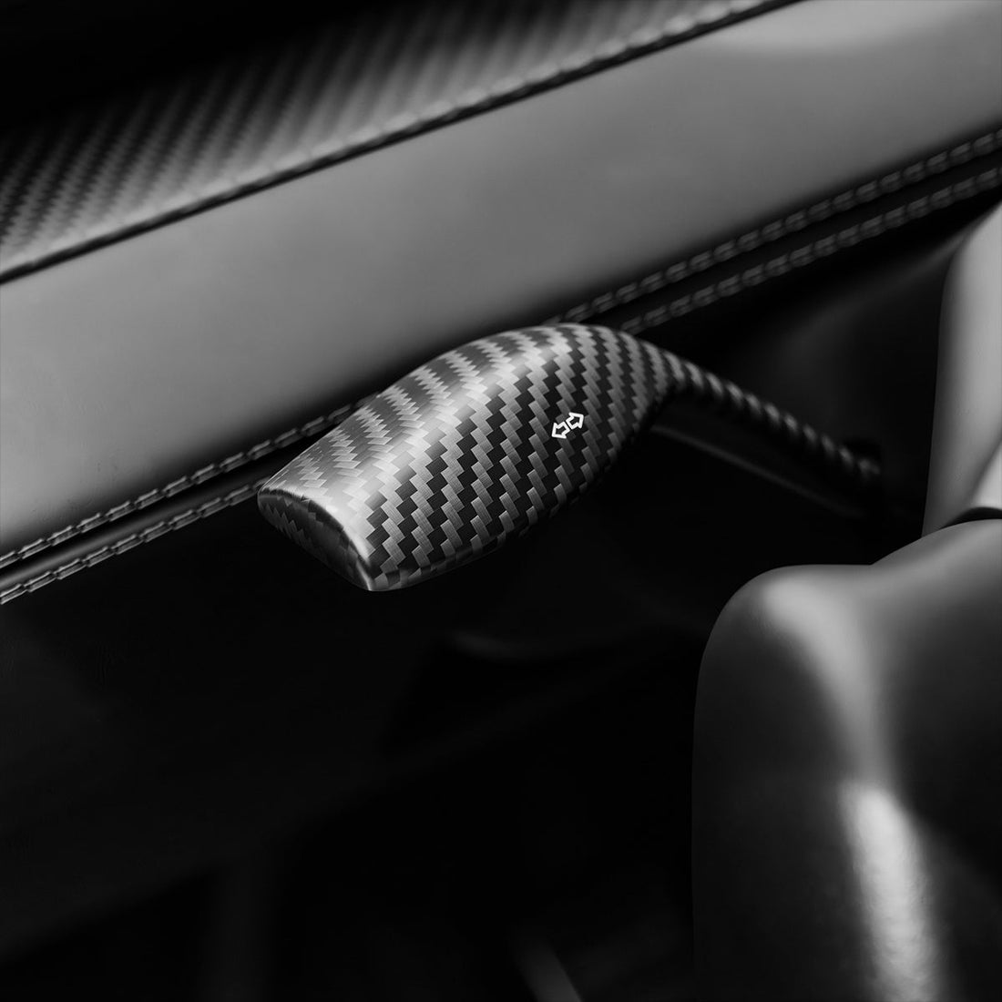 Dry Carbon Fiber Turn Signal Stalk Cover for Model Y Juniper / Model 3 Highland - Tesery Official Store