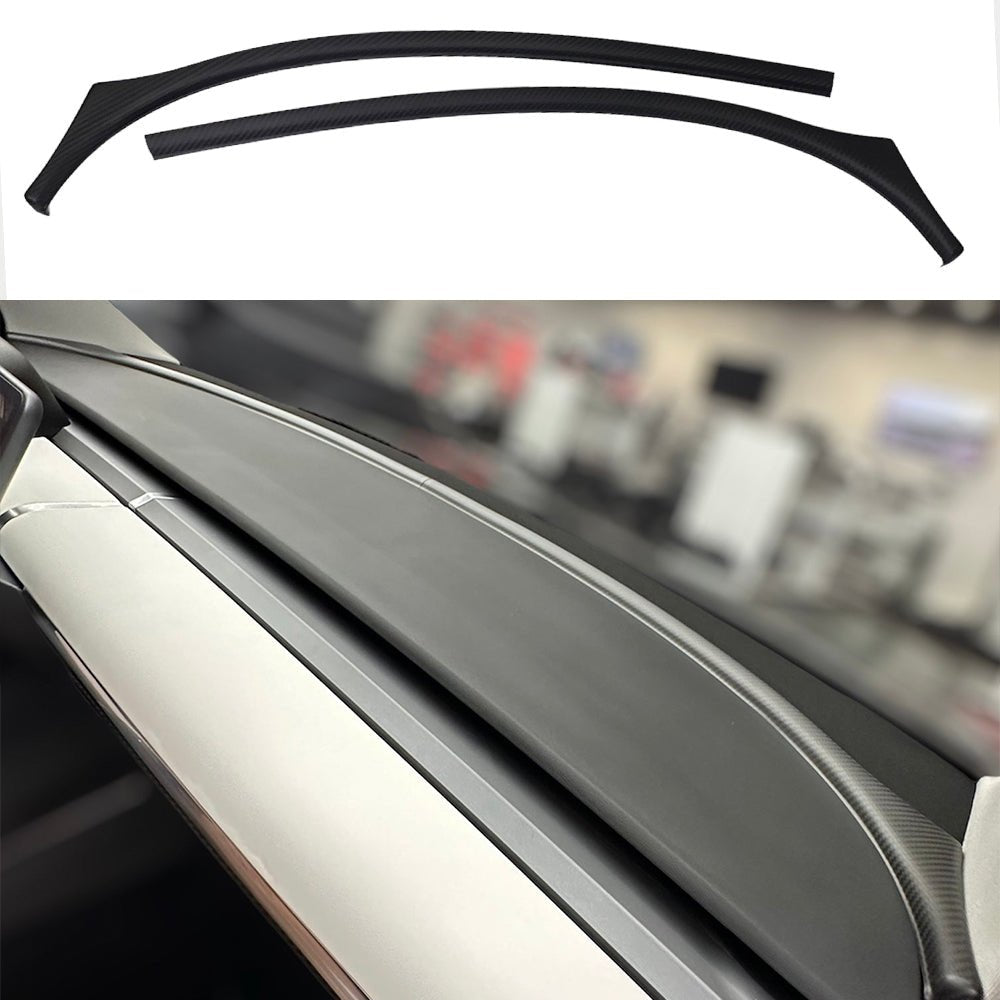 Dry Carbon Fiber Upper Dash Overlay for Model 3 / Y - Tesery Official Store