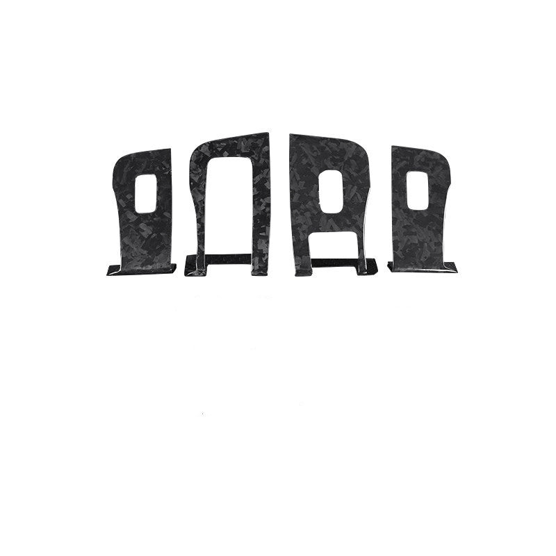 Dry Carbon Fiber Window & Door Switch Covers for Model Y / Model 3 Highland（Left Hand Drive） - Tesery Official Store
