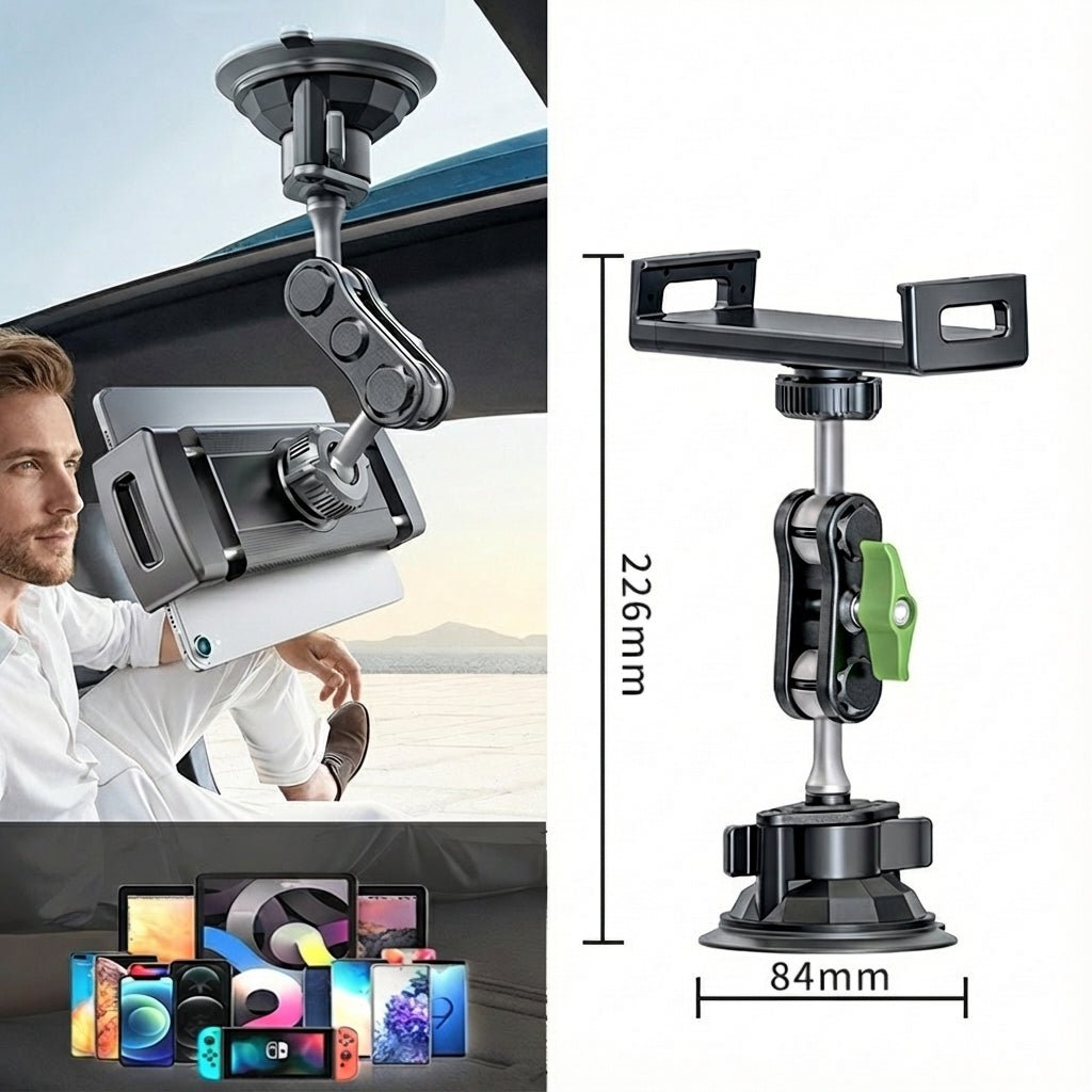 Dual - Suction Car Windowscreen Phone Mount | Navigation & Filming - Tesery Official Store
