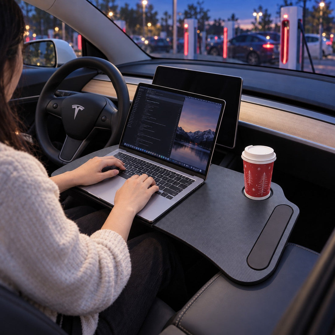 Foldable Laptop Working Desk for Model 3 / Model Y | TESERY - Tesery Official Store