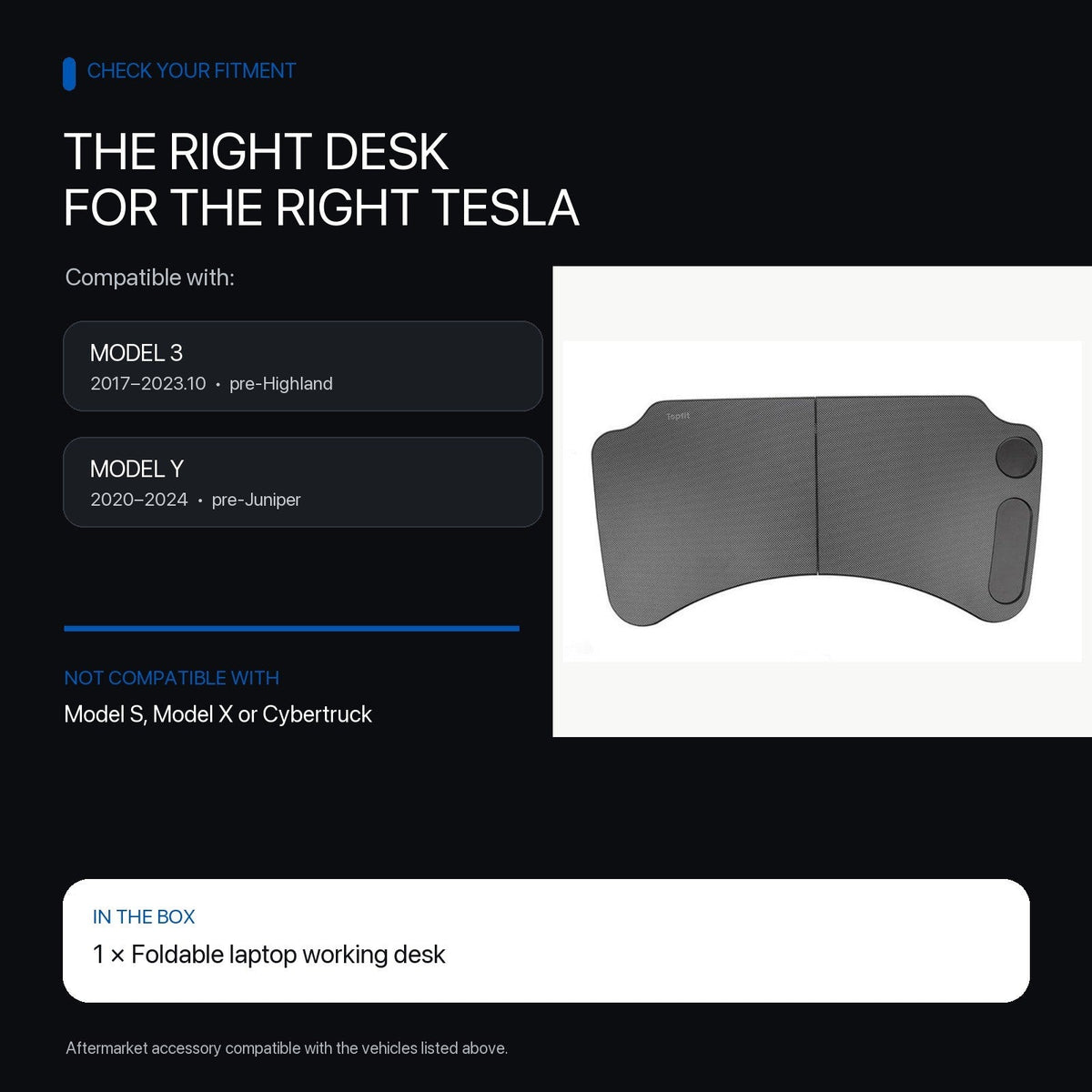 Foldable Laptop Working Desk for Model 3 / Model Y | TESERY - Tesery Official Store