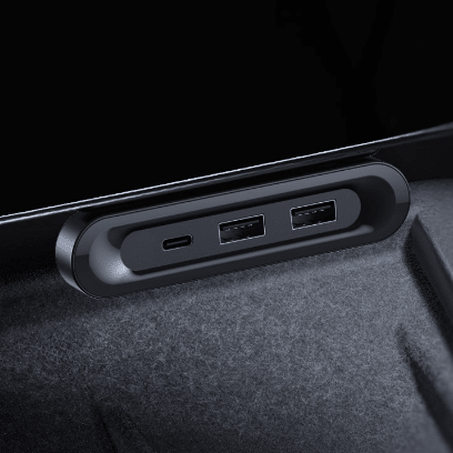 Foldable Under-Screen USB Hub for Model 3 Highland / Model Y Juniper / Model YL - Tesery Official Store