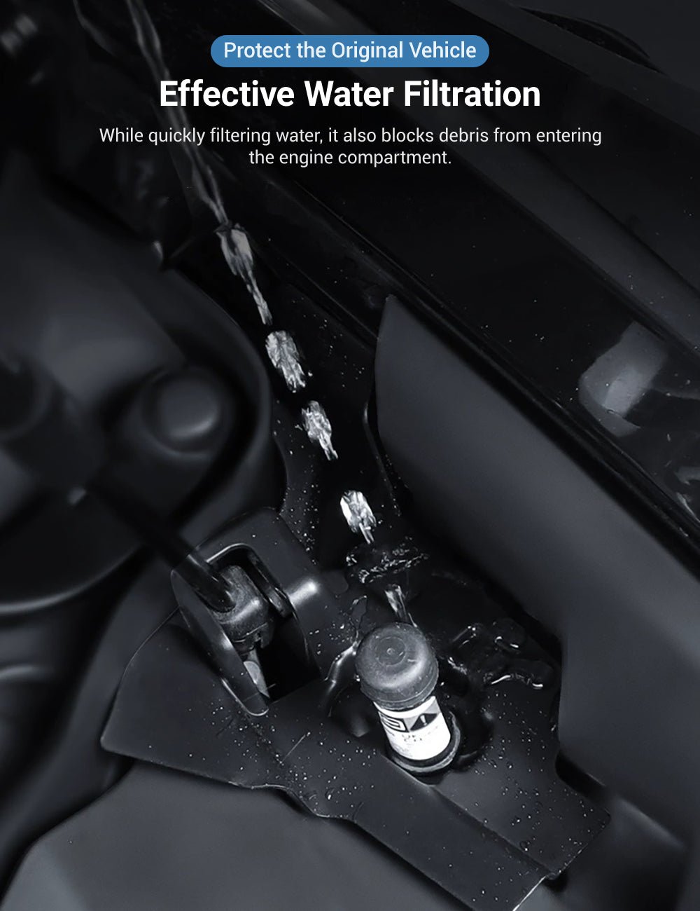 Front Trunk Water Channel Anti - Blocking Cover for Tesla Model 3 Highland (2PCS) - Tesery Official Store