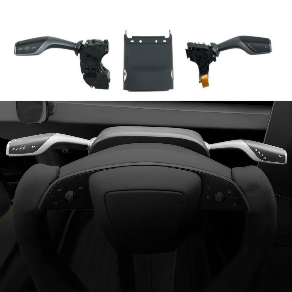 Gear Selector & Turn Signal Lever Stalk Upgrade Kit for Model 3 Highland & Model Y Juniper - Tesery Official Store