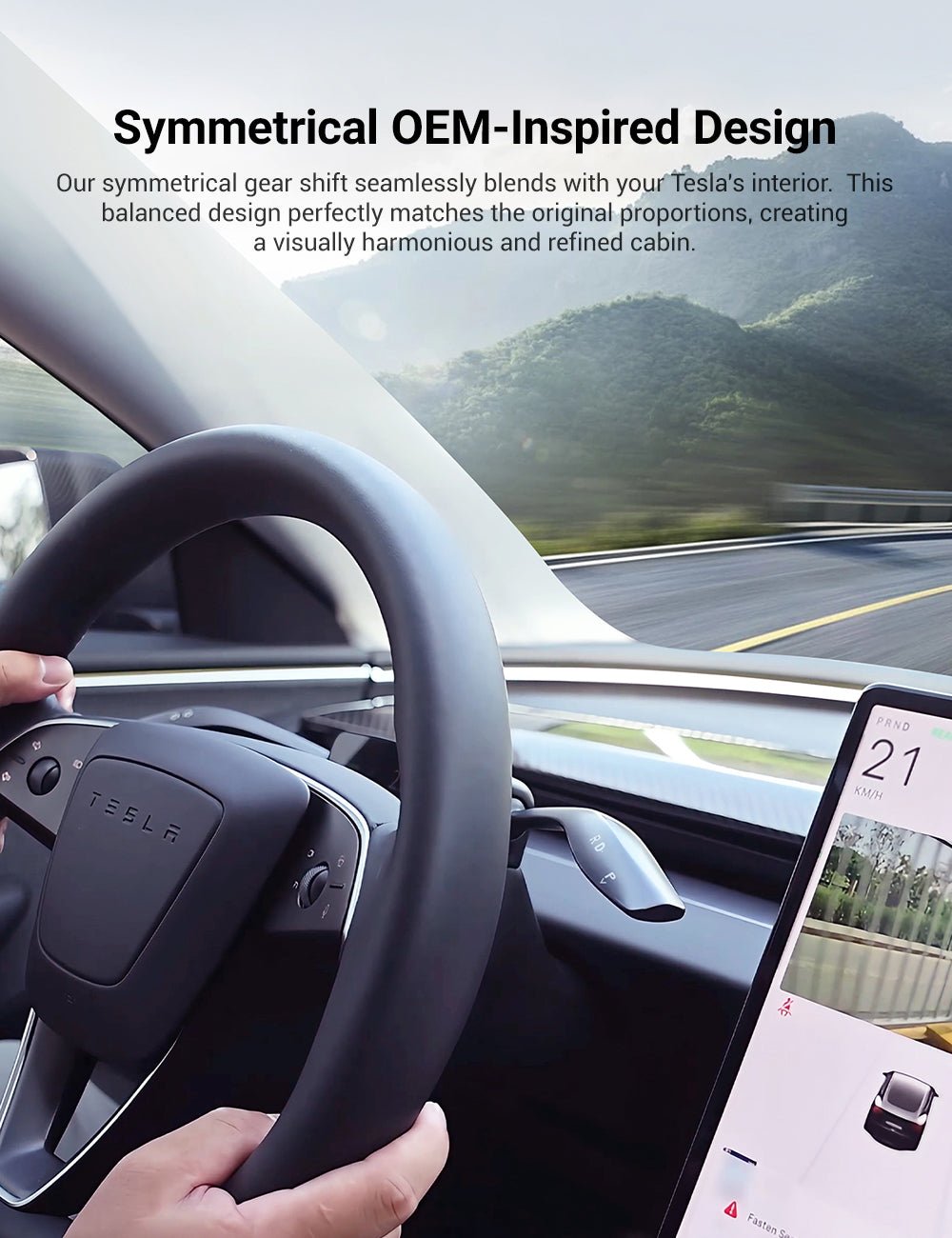 Gear Shift Stalks Heads Up Display for Model 3 Highland / Model Y Juniper - Tesery Official Store