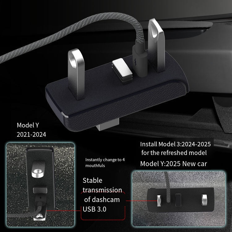 Glove Box USB Hub for Model Y Juniper & Model 3 Highland - Tesery Official Store