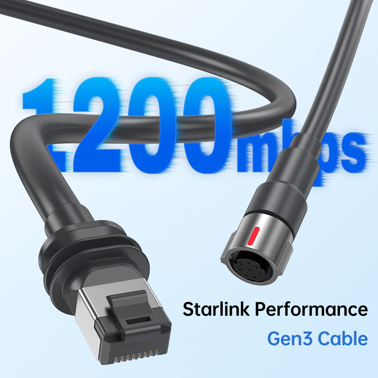 High - Performance Starlink Gen3 Replacement Cable | 1200Mbps Shielded Outdoor - Tesery Official Store