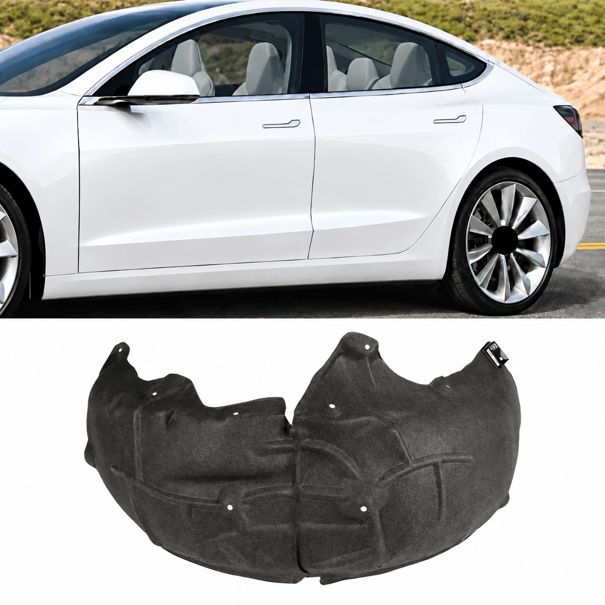 Inner Fender Liner for Tesla Model 3 (2017–2023.10) – Front / Rear - Tesery Official Store