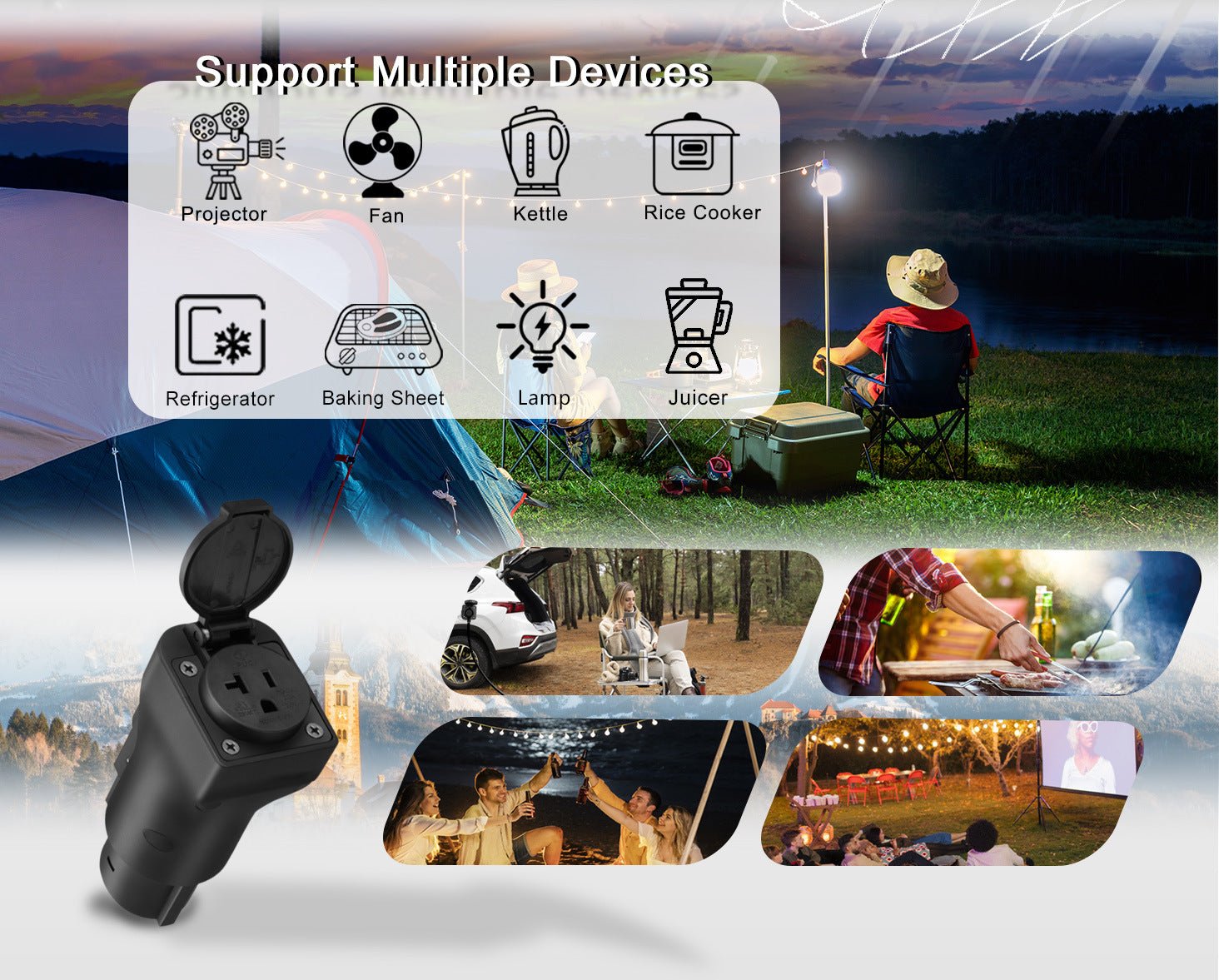 J1772 V2L Discharger Adapter | Vehicle - To - Load - Tesery Official Store