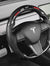 LED Carbon Fiber Steering Wheel with Lights for Tesla Model 3 / Y【Style 4】 - Tesery Official Store