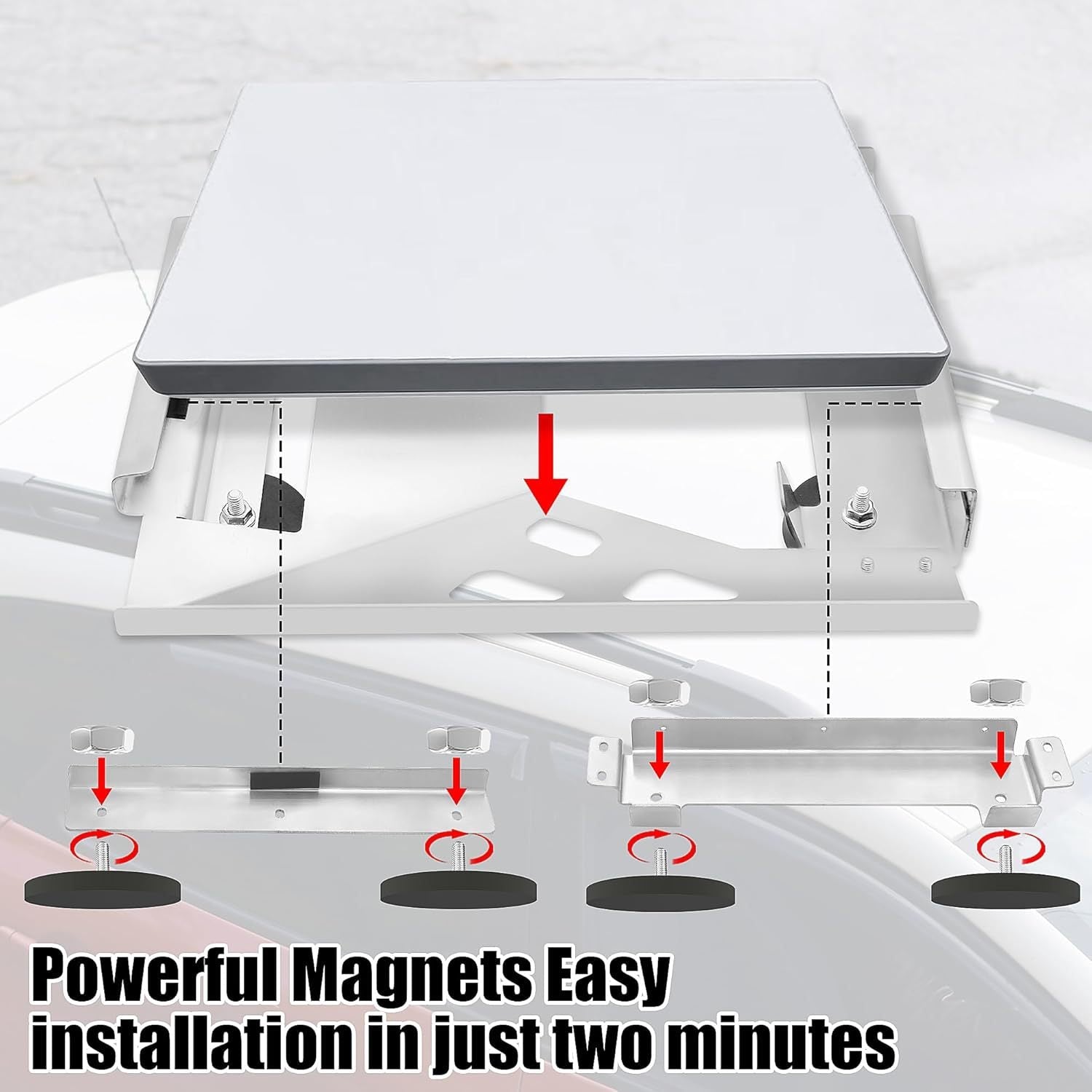 Magnetic Quick - Release Starlink Mini Car Mount for Roofs - Tesery Official Store