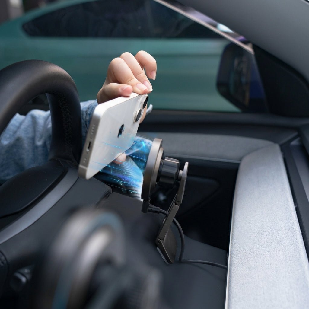 MagSafe Wireless Charger for Tesla Model 3 Highland & Y Juniper | 3 - Axis Adjustable - Tesery Official Store