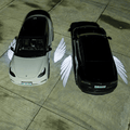 Model 3 Highland & New Model Y Angel Wings Rearview Mirror Welcome Light - Tesery Official Store