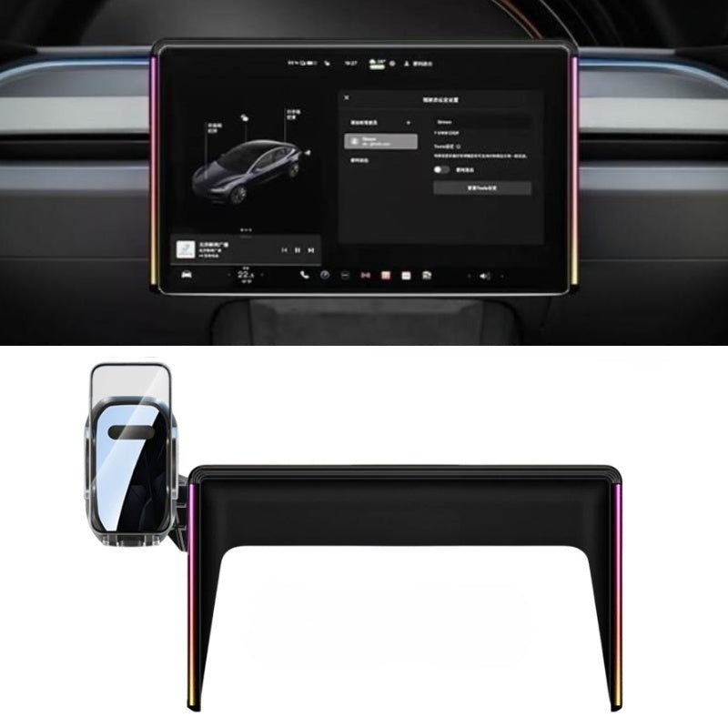 Model 3/Y Music - Synced RGB Ambient Lighting With Wireless Charging Phone Mount - Tesery Official Store