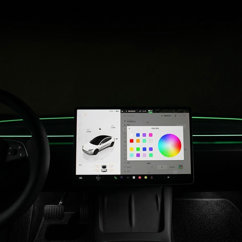 Model Y Dashboard RGB Lights With Integrated BSD System | Clearance Sale - Tesery Official Store