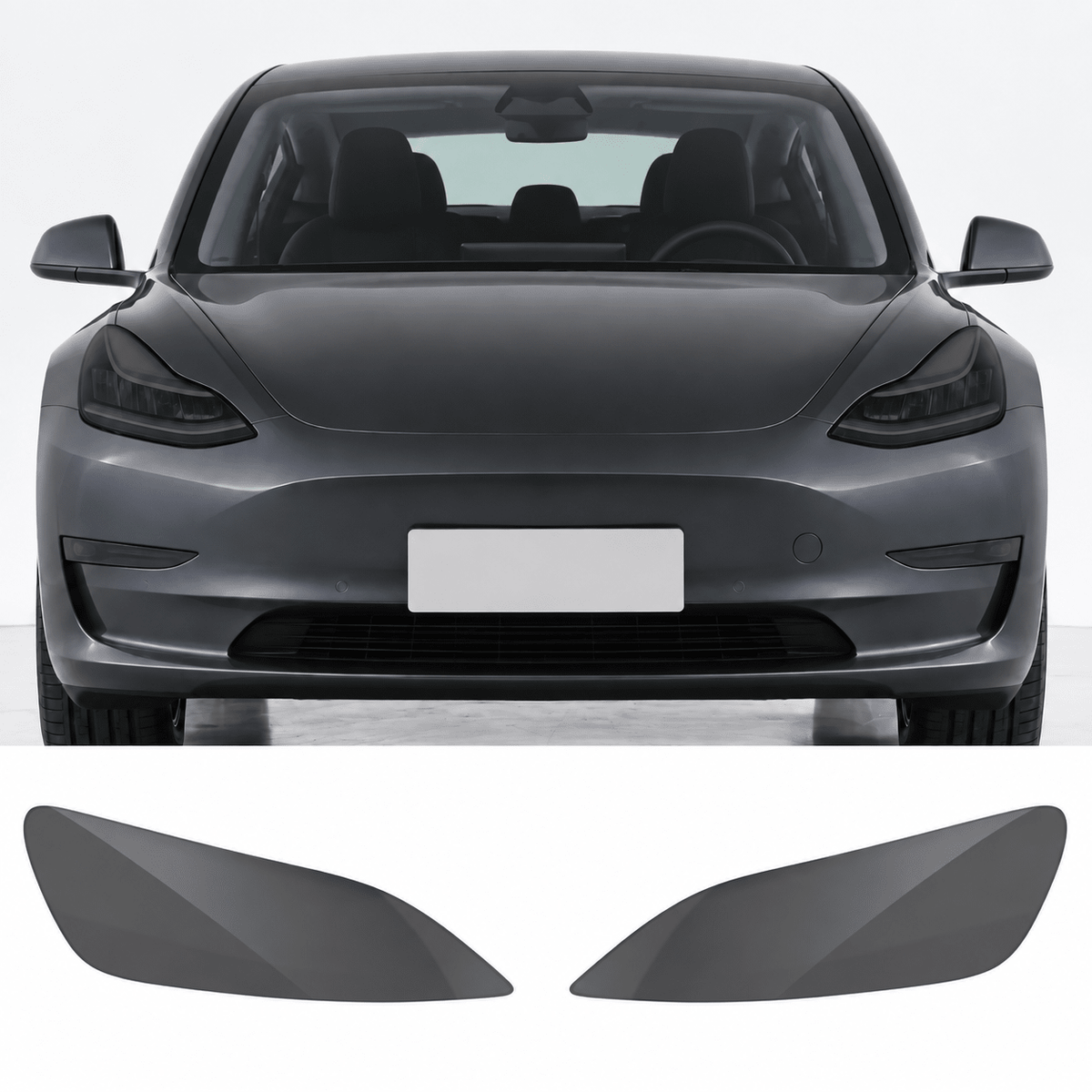 Pre-Cut TPU Headlight Protection Film for Model 3 | Clear, Smoked & Photochromic - Tesery Official Store