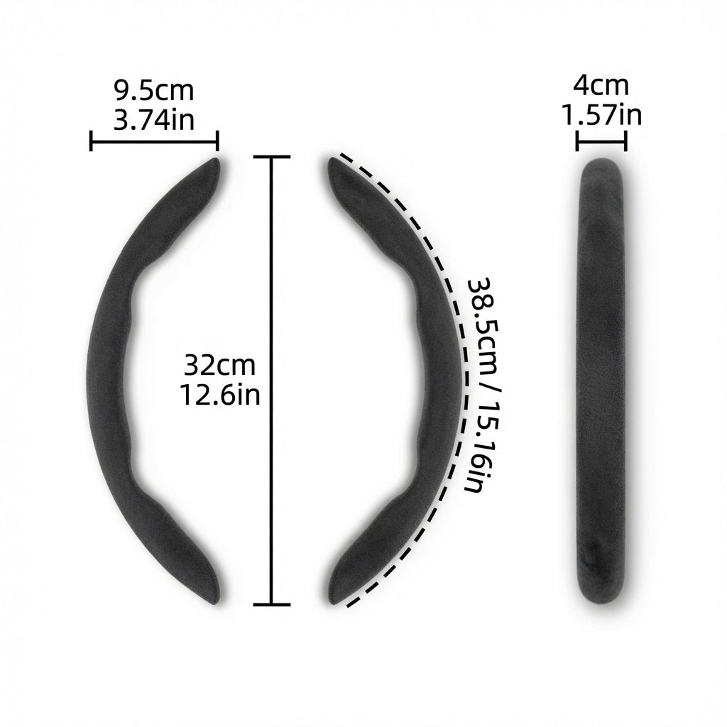 Premium Alcantara Anti-Slip Steering Wheel Cover for Model Y / Model 3 (3-Piece Set) - Tesery Official Store