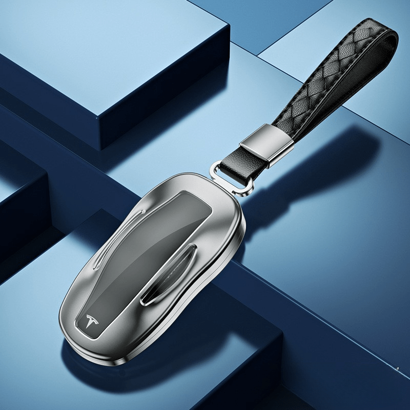 Premium Metal Key Case for Tesla Model 3/Y/S/X - CNC Aluminum & TPU Key Fob Cover - Tesery Official Store