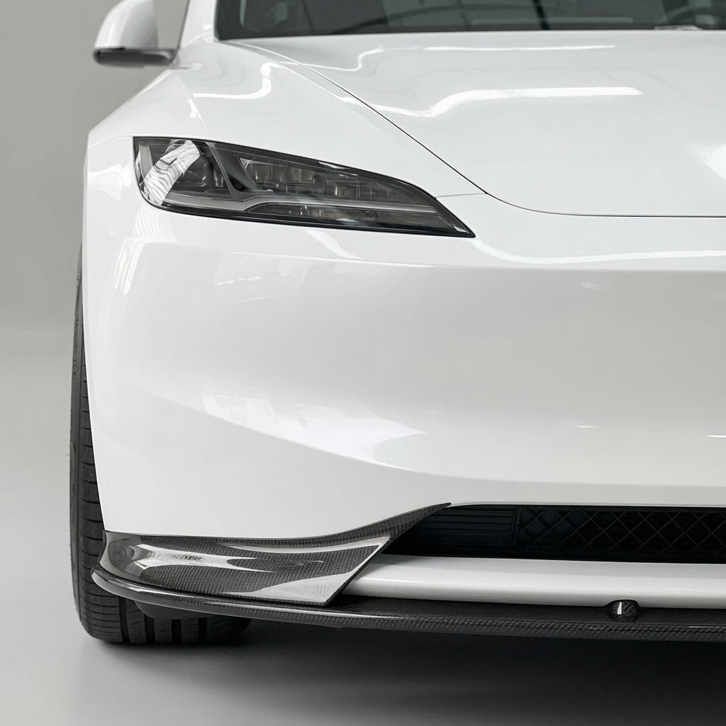 Real Carbon Fiber Aero Front Lip Spoiler for Model 3 Highland 2024+ - Tesery Official Store