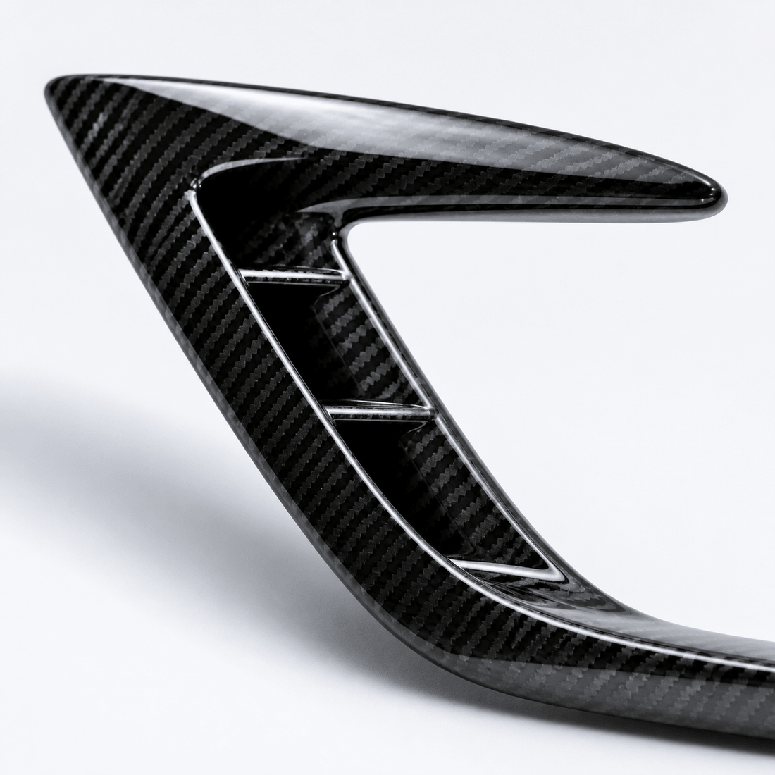 Real Carbon Fiber Front Intake Air Blades Trim for Model 3 Highland Performance 2024+ - Tesery Official Store