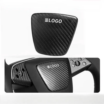 Real Dry Carbon Fiber Airbag Trim Cover for New Model Y & Model 3 Highland - Tesery Official Store