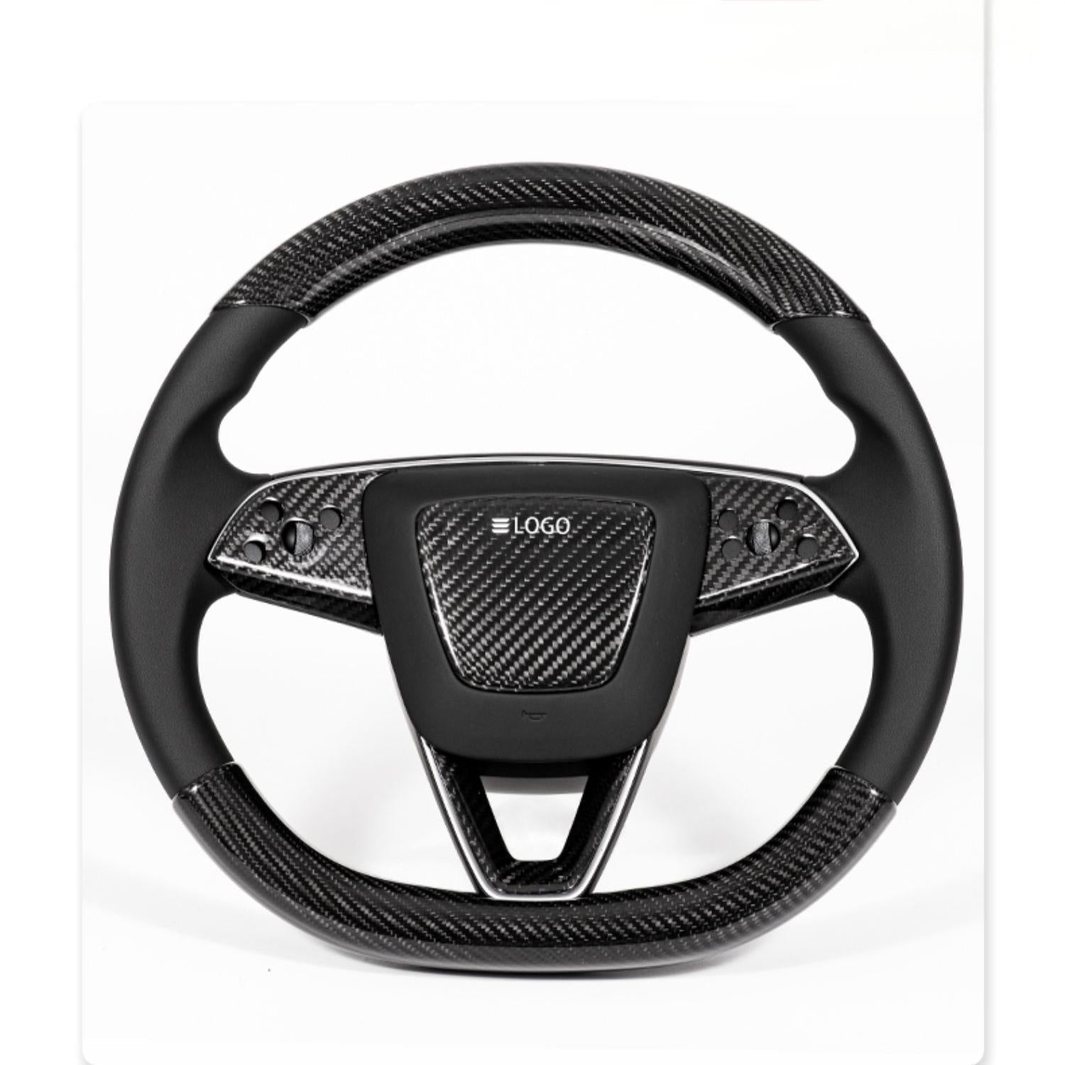Real Dry Carbon Fiber Airbag Trim Cover for New Model Y & Model 3 Highland - Tesery Official Store