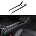 Real Dry Carbon Fiber Center Console Combo Side Panel & Charging Pad Overlay for Model 3 Highland & New Model Y - Tesery Official Store