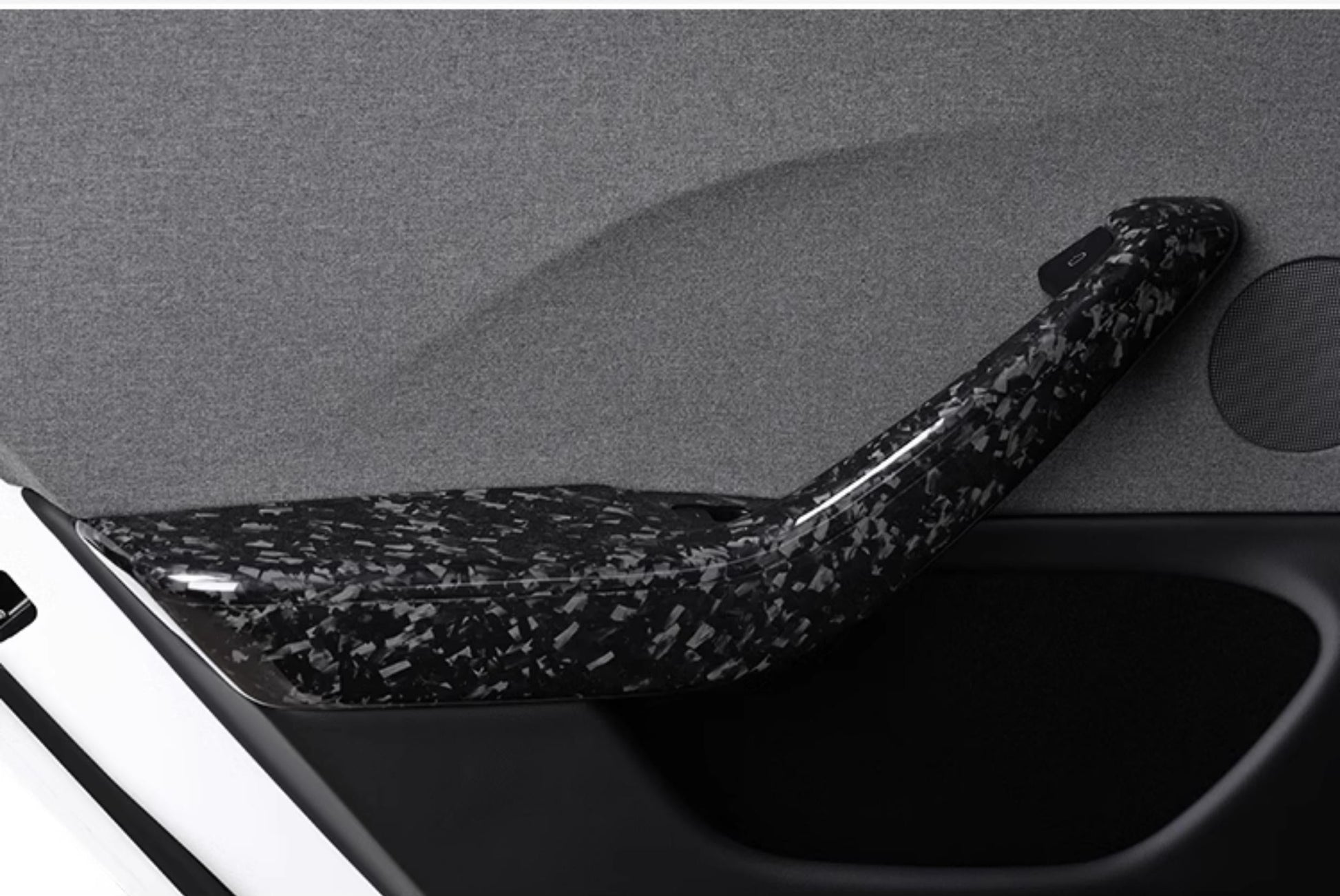 Real Dry Carbon Fiber Door Armrest Cover Overlays for Model 3 Highland - Tesery Official Store