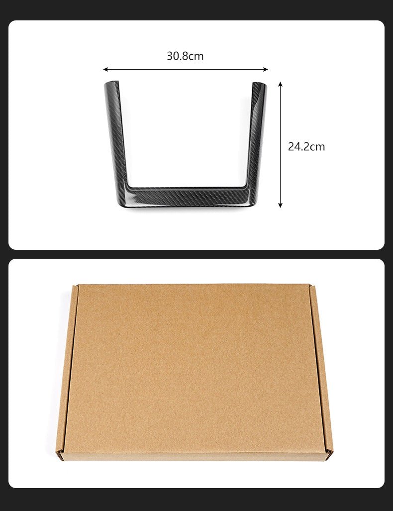 Real Dry Carbon Fiber Wireless Charging Frame for New Model Y & Model 3 Highland - Tesery Official Store