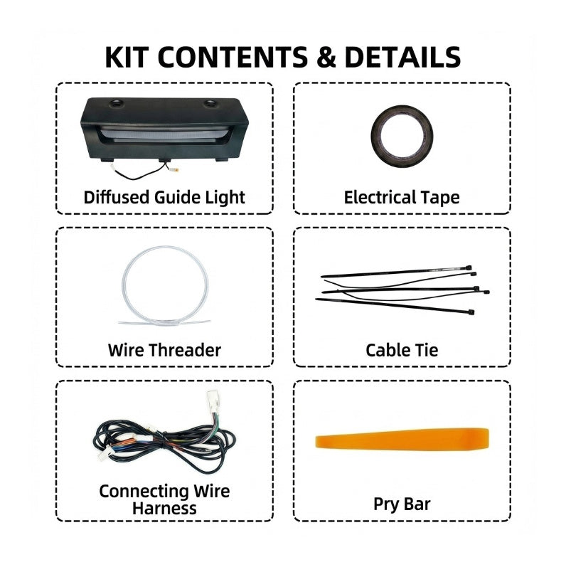 Rear Diffused Guide Light for Model Y Juniper丨High - Visibility Brake & Driving Pilot Light - Tesery Official Store