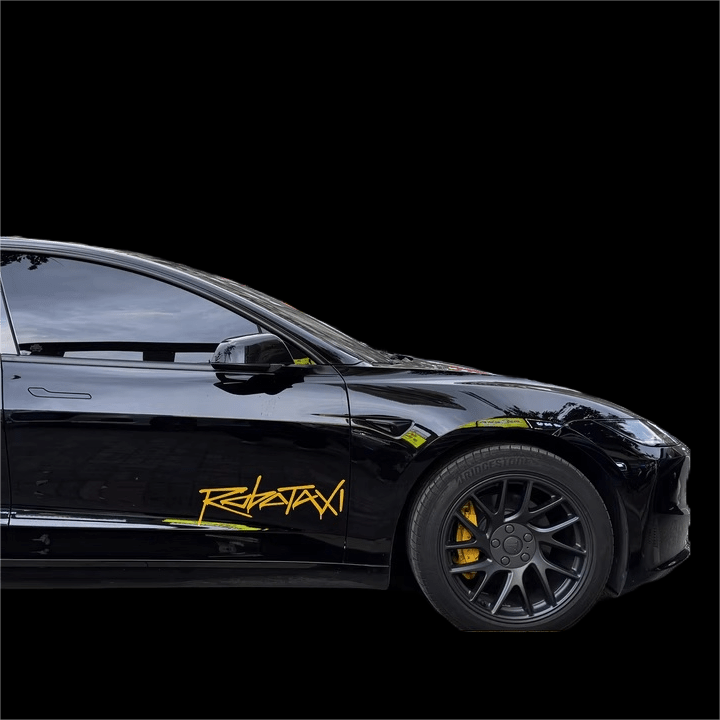 Reflective Robotaxi Decal | Tesla Body & Window Waterproof PVC Sticker - Tesery Official Store