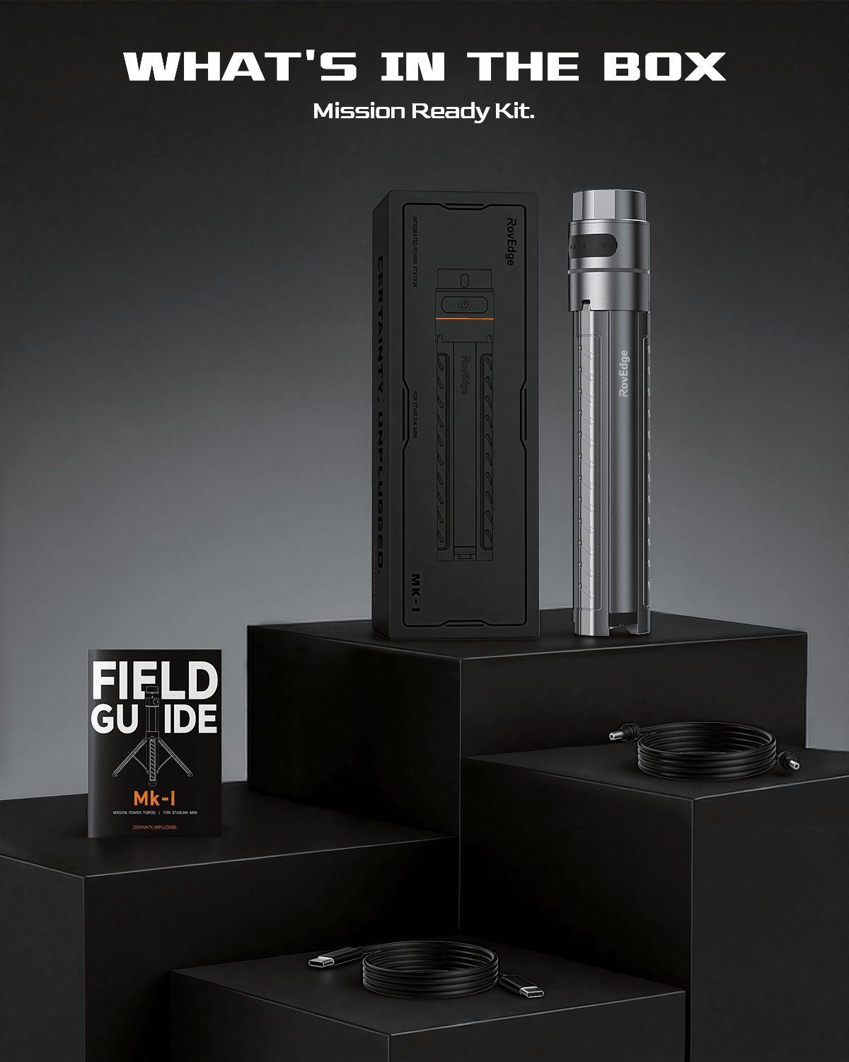 RovEdge Mk - I | Starlink Mini Battery Pack | 189Wh Portable Power Tripod - Tesery Official Store