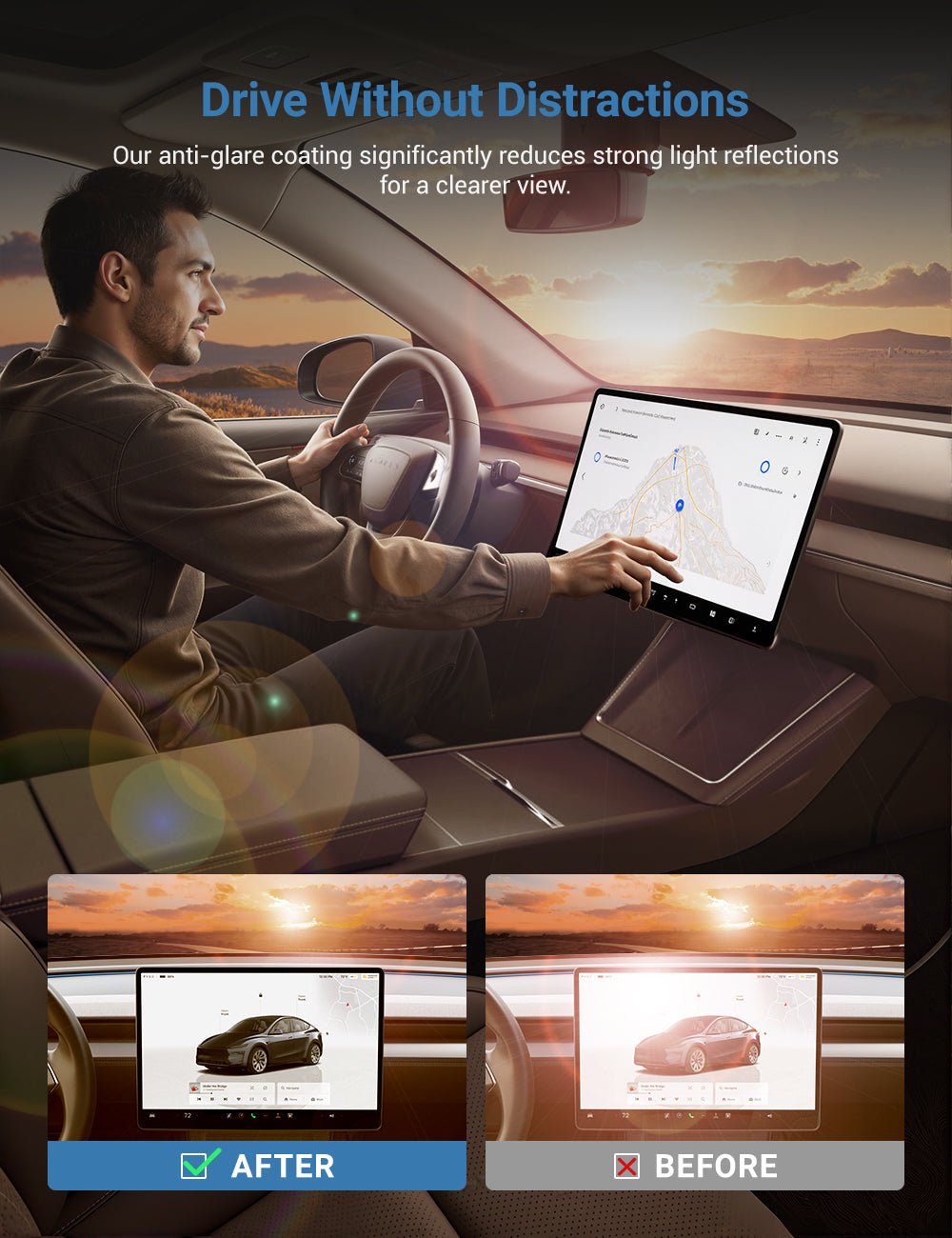 Screen Protector for Tesla Model 3 Highland / Model Y Juniper - Tesery Official Store