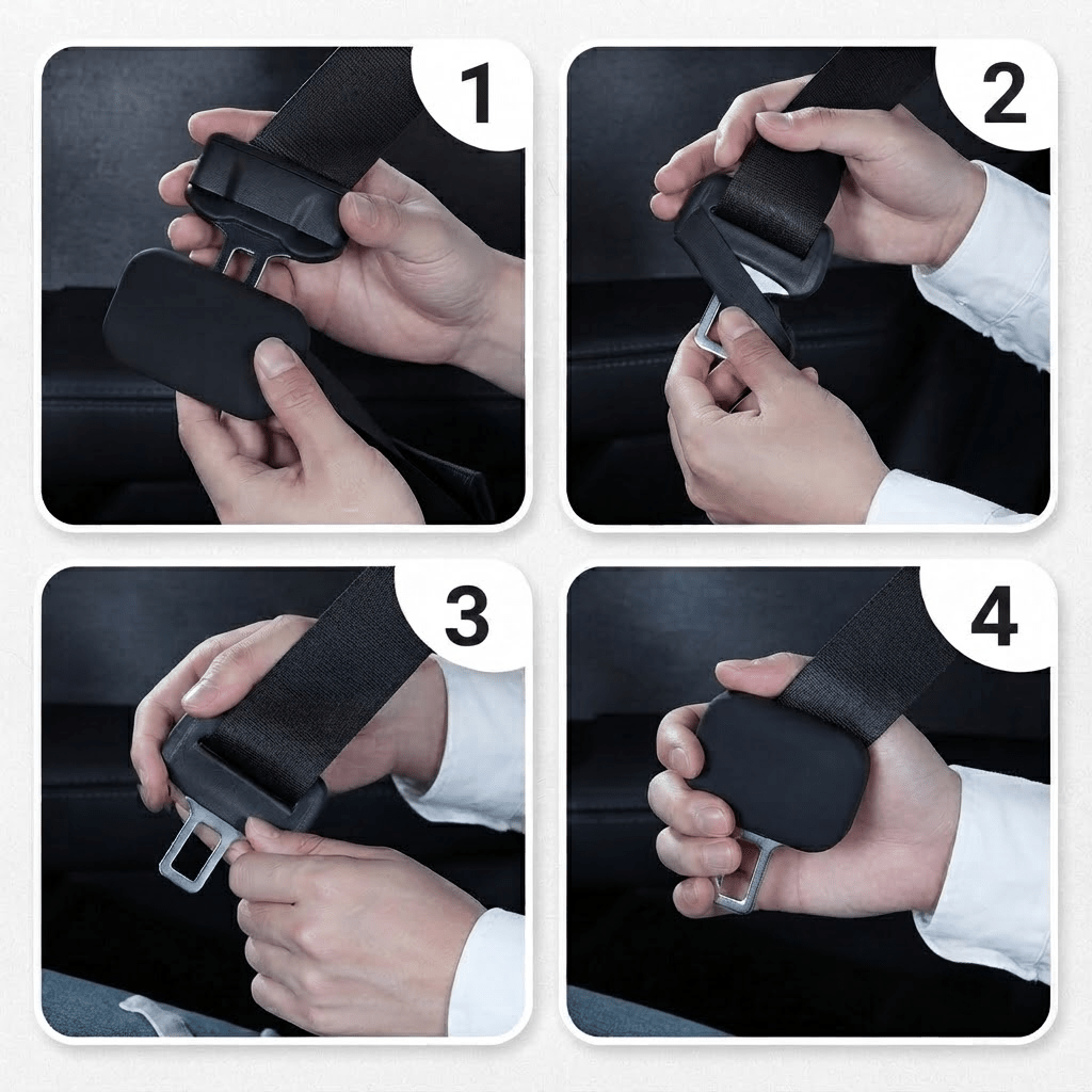 Silence Seat Belt Buckle Cover Set for Model Y Juniper / Model 3 Highland - Tesery Official Store