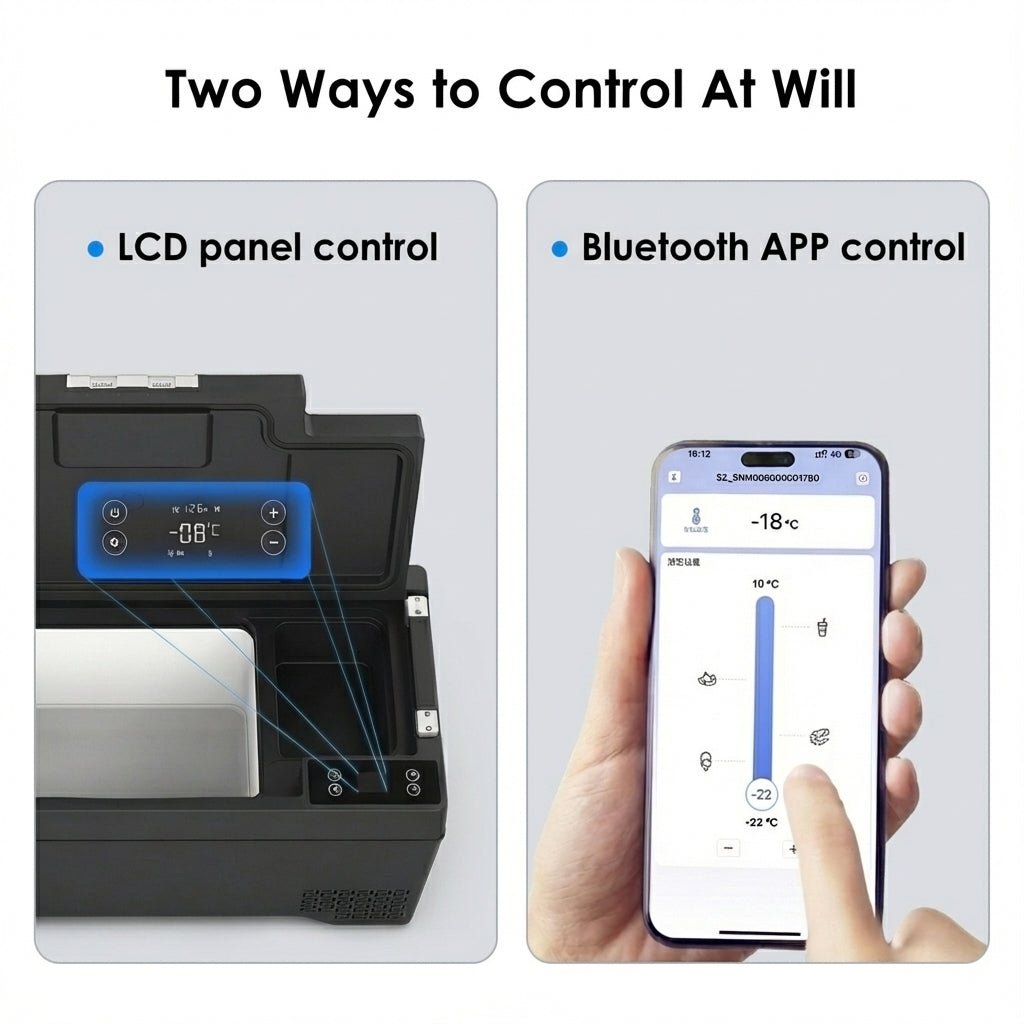 Smart Portable Trunk Freezer for Tesla Model X | Bluetooth App & LCD Control - Tesery Official Store