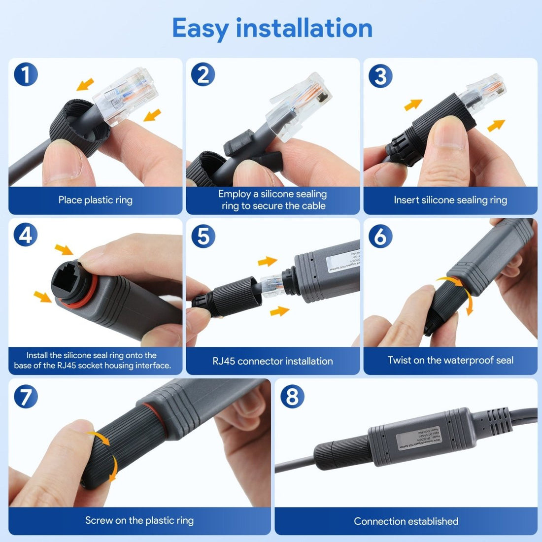 Starlink Mini 12V Power Kit | 150W PoE Injector & Splitter - Tesery Official Store