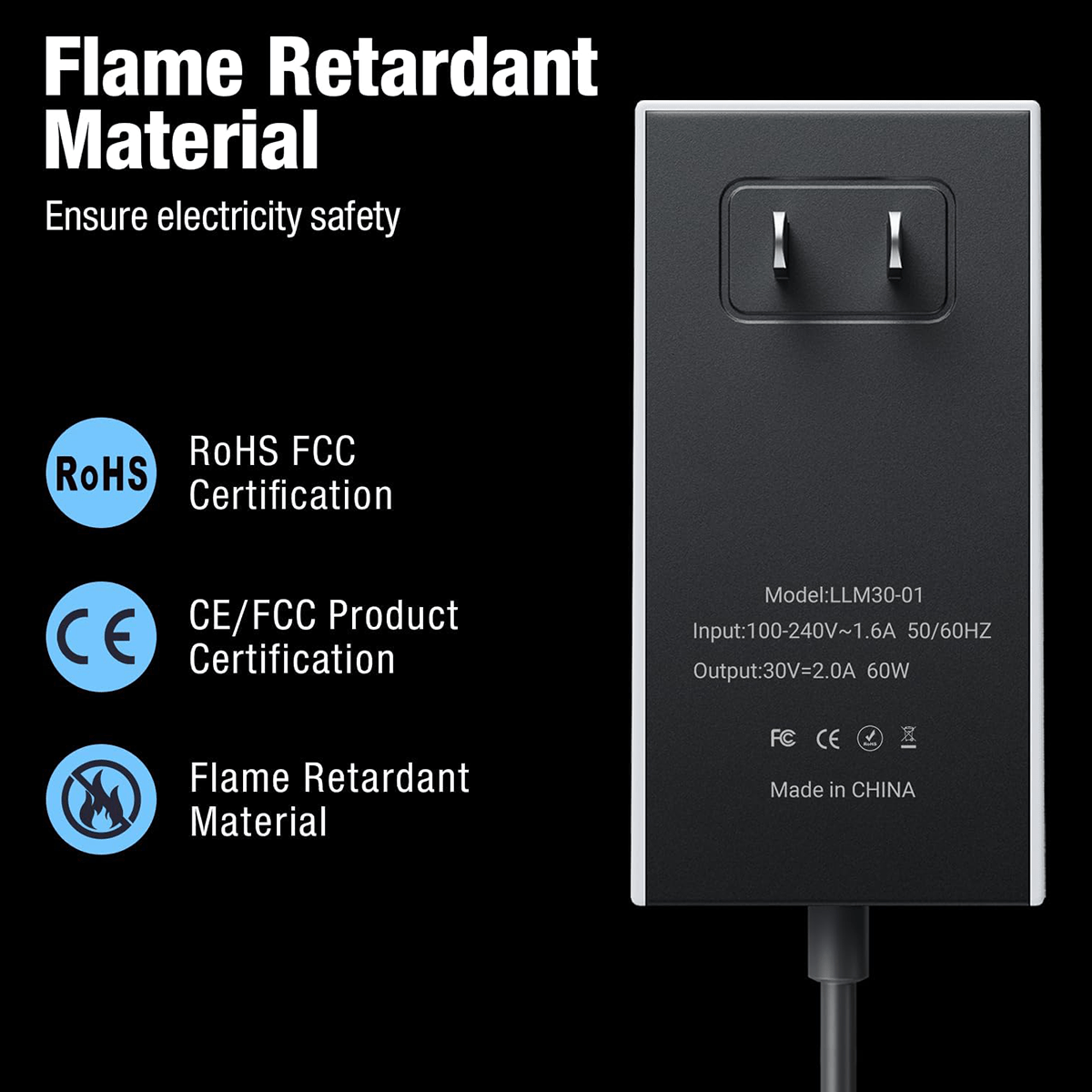 Starlink Mini AC Power Supply | 60W AC to DC Adapter - Tesery Official Store