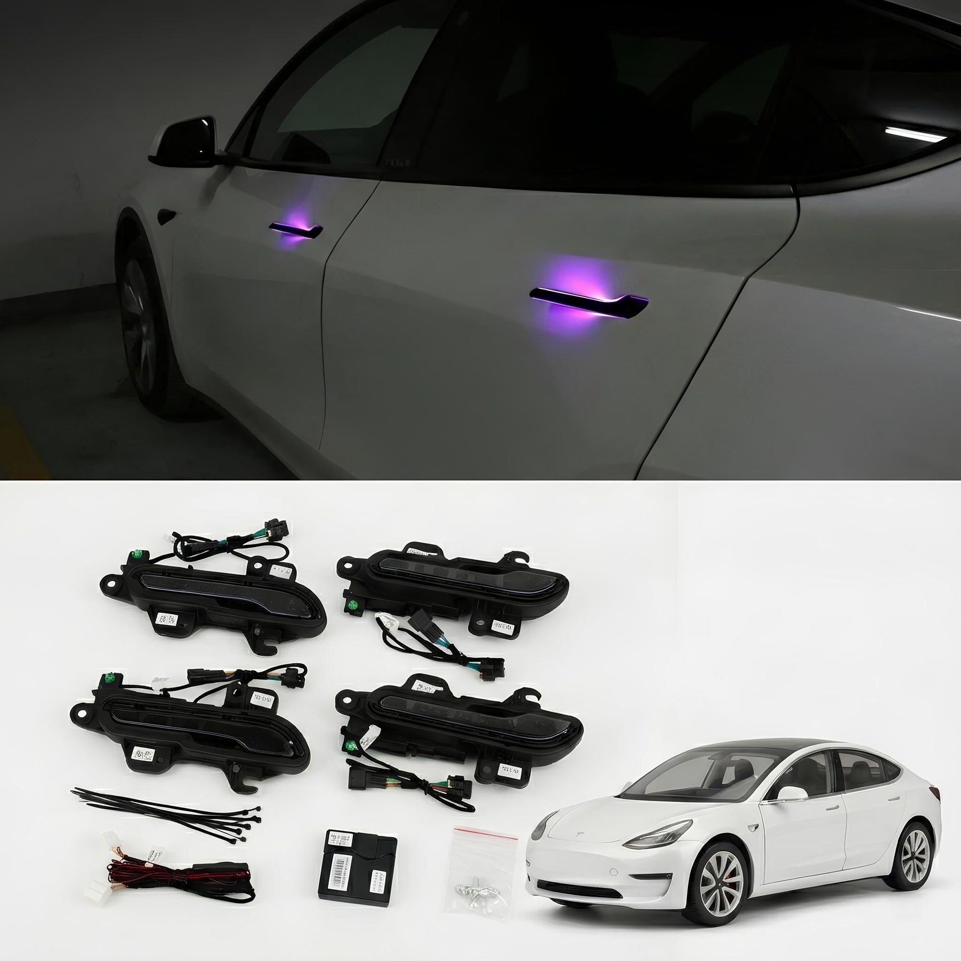 Tesery Automatic Door Handles for Model Y Juniper / Model 3 Highland | Wireless OTA & RGB LED (AMD) - Tesery Official Store