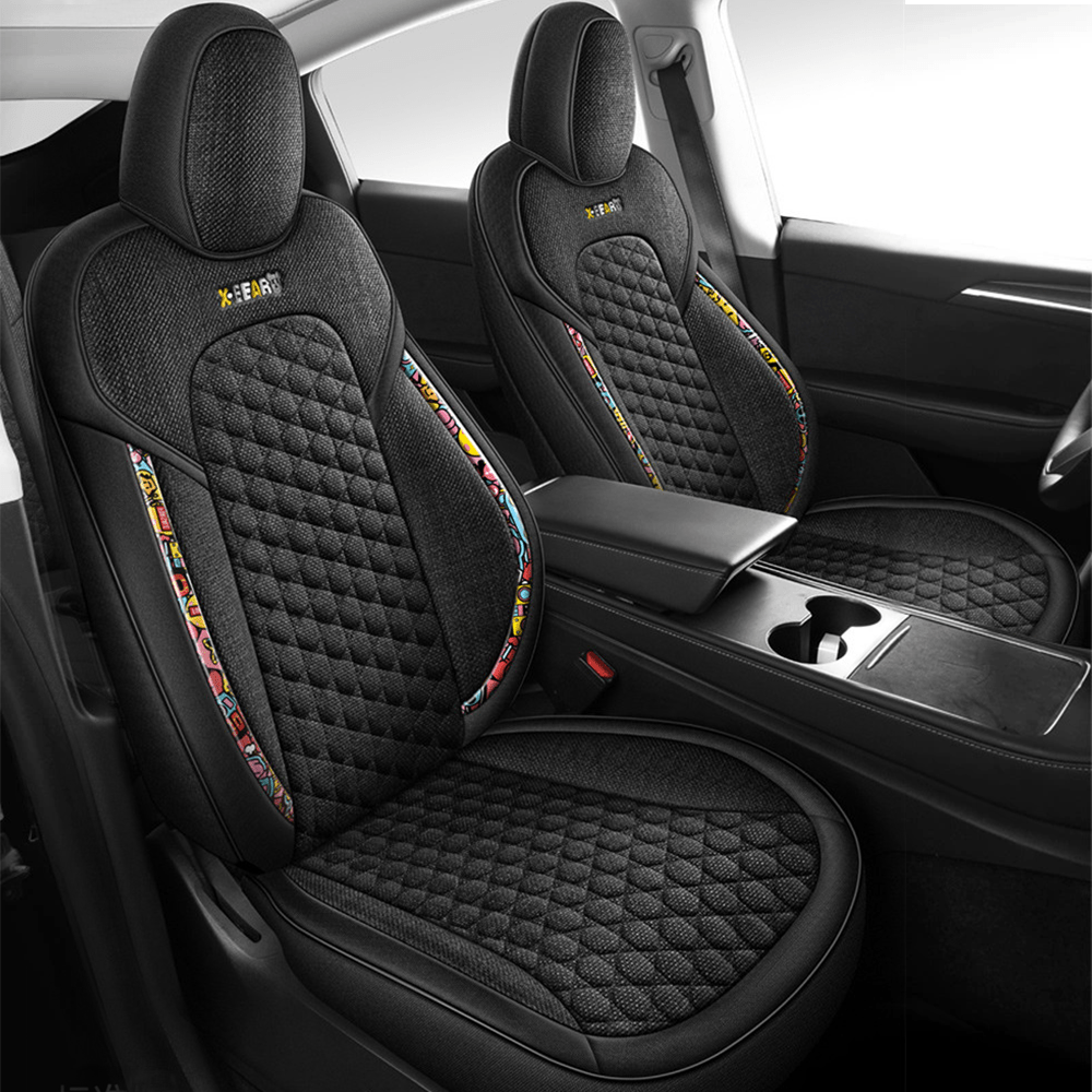 TESERY Cotton - Linen Seat Covers for Tesla Model 3 - Tesery Official Store