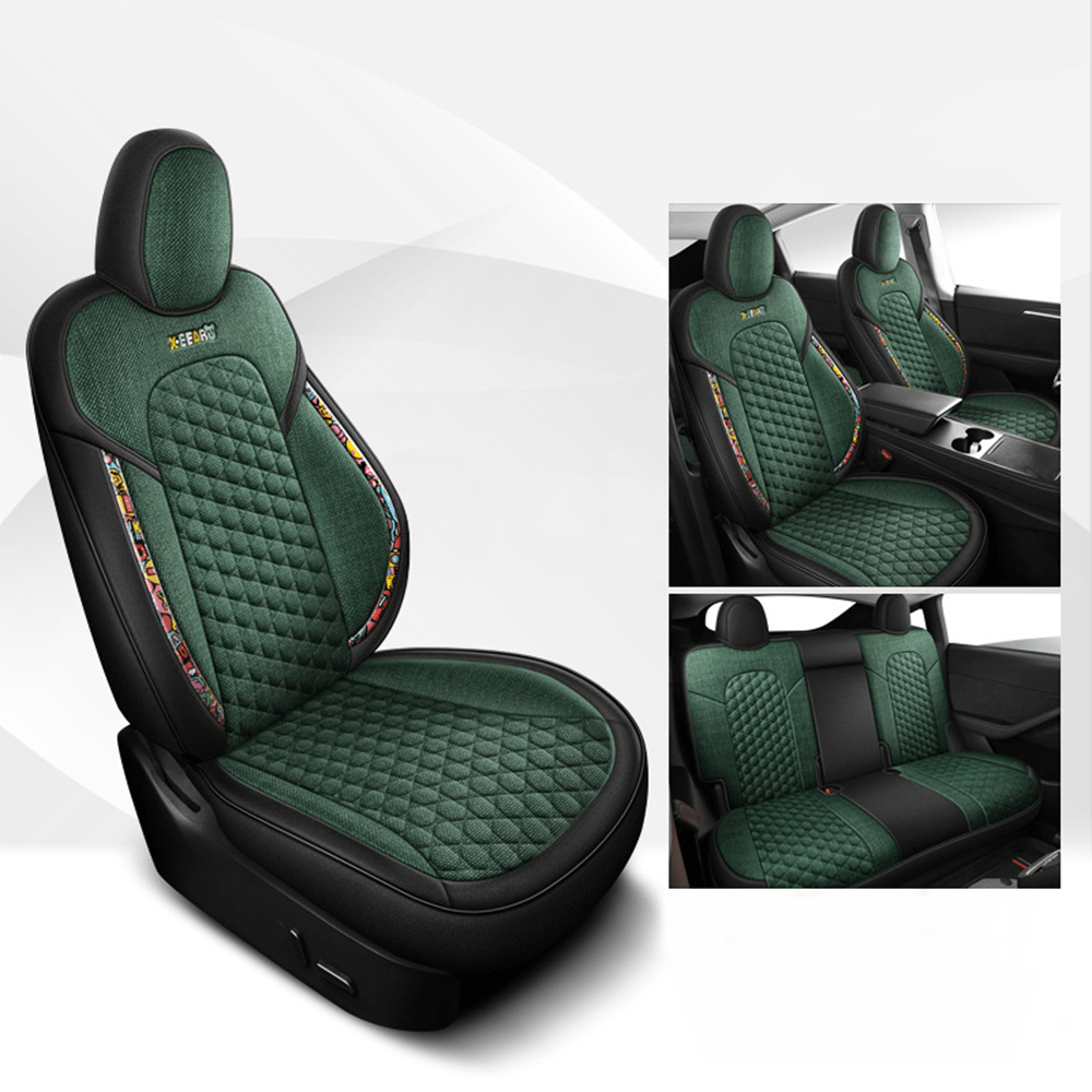 TESERY Cotton - Linen Seat Covers for Tesla Model 3 - Tesery Official Store